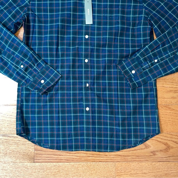 J.Crew Slim Secret Wash Poplin Cotton Shirt - Size Medium - Picture 2 of 9